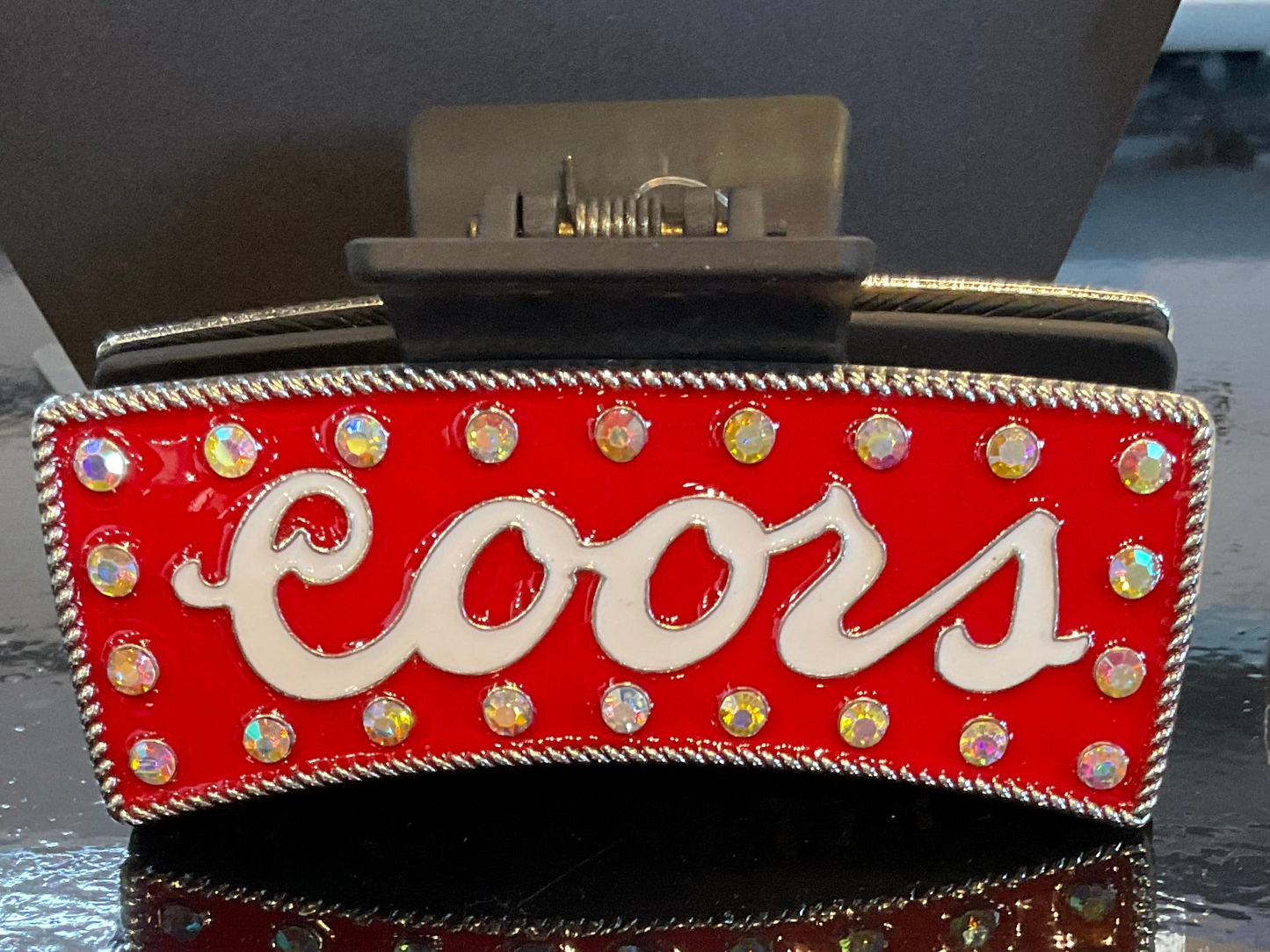 Western themed Coors Hair Clip