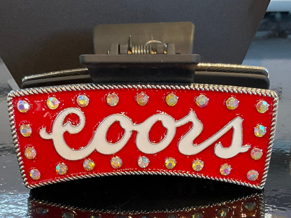 Western themed Coors Hair Clip