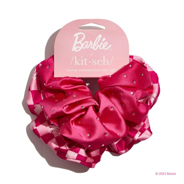 KITSCH Barbie Satin Scrunchie Set