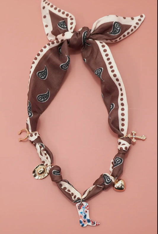 Charmed Scarf Necklace