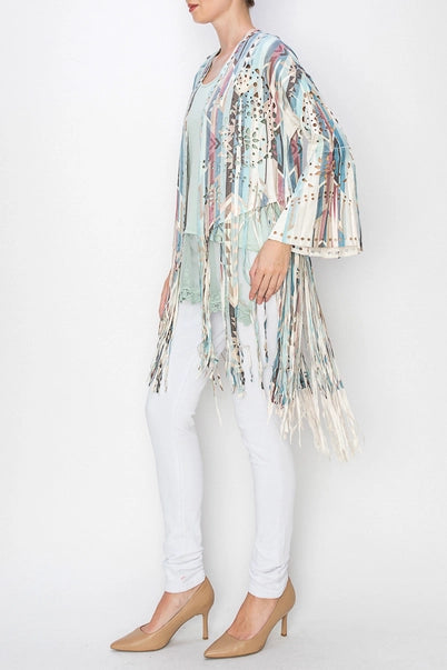 Turq Aztec Cardi