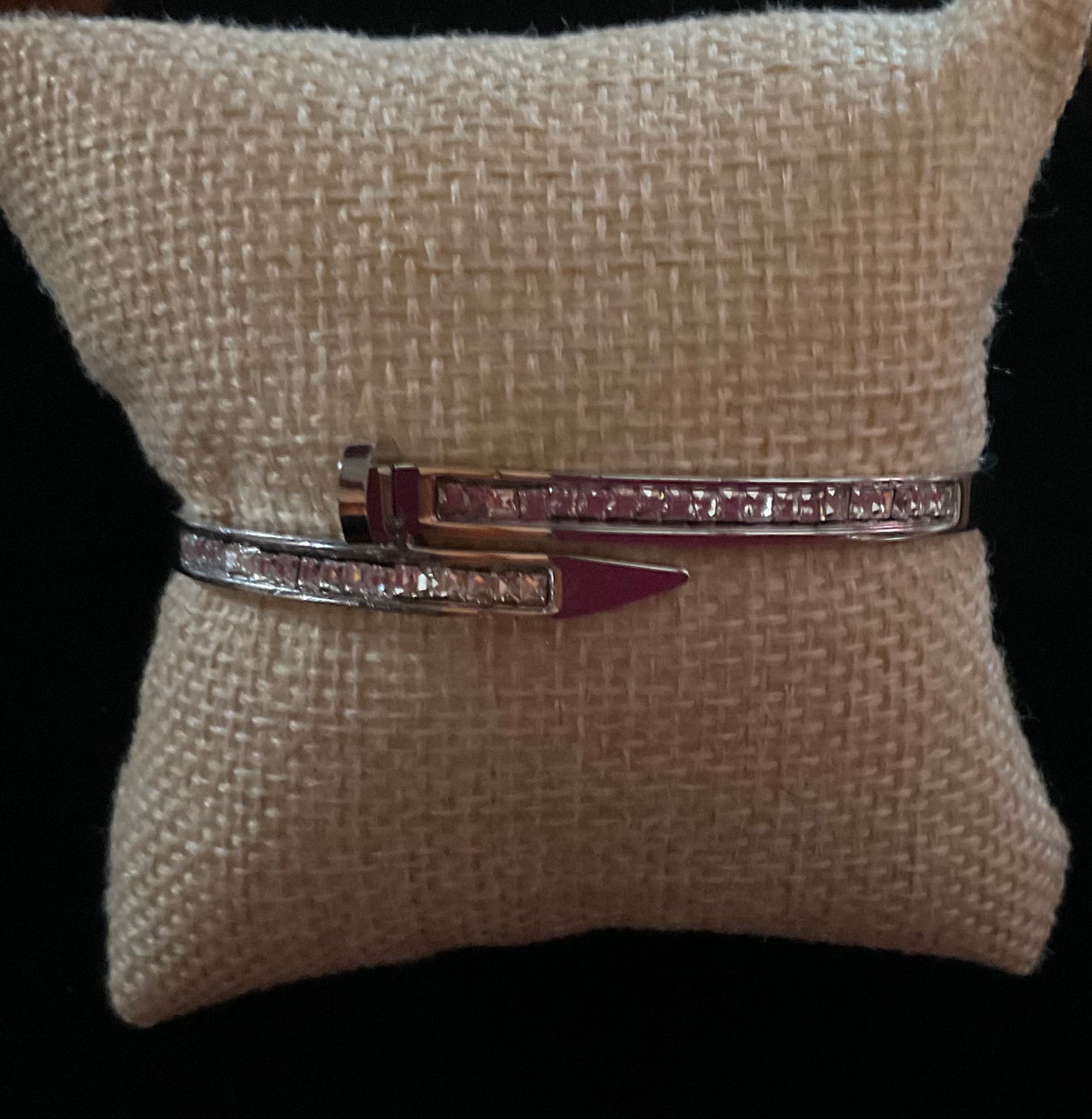 Stainless Steel Curved Nail Bangle