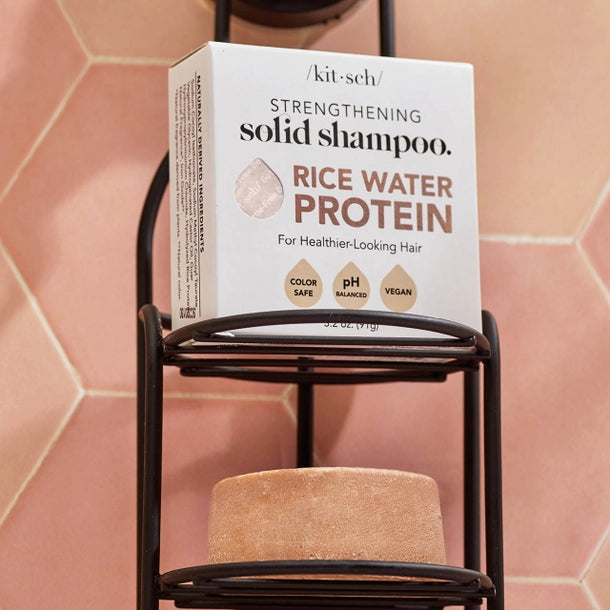 KITSCH Rice Water Protein Shampoo Bar (Hair Growth)