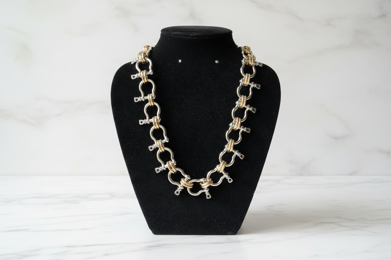 Two Toned Bit Necklace