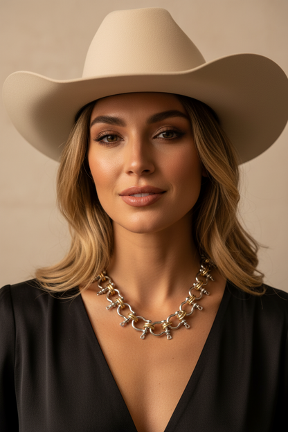 Two Toned Bit Necklace