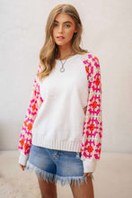 Load image into Gallery viewer, Knit Crochet Detailed Long Sleeve Sweater
