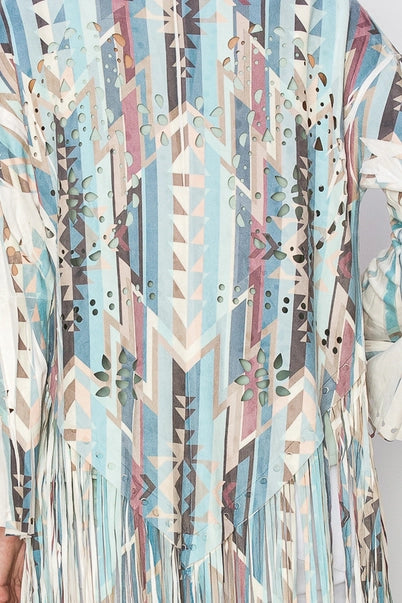 Turq Aztec Cardi