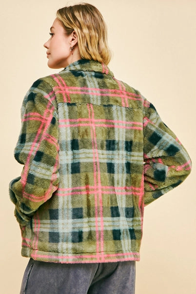 Olivia's Plaid Sherpa
