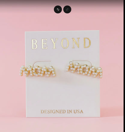 Mom Beyond Beautiful  Earrings