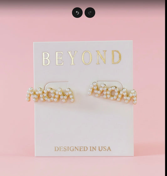 Mom Beyond Beautiful  Earrings