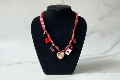 Wild At Heart Ribbon Charm Necklace