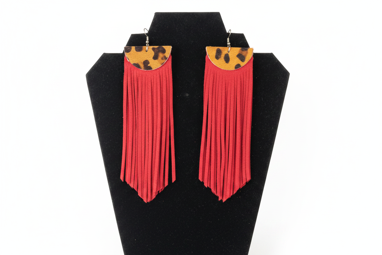 Boho Fringe Shoulder Duster Earrings
