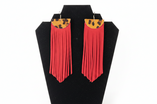 Boho Fringe Shoulder Duster Earrings