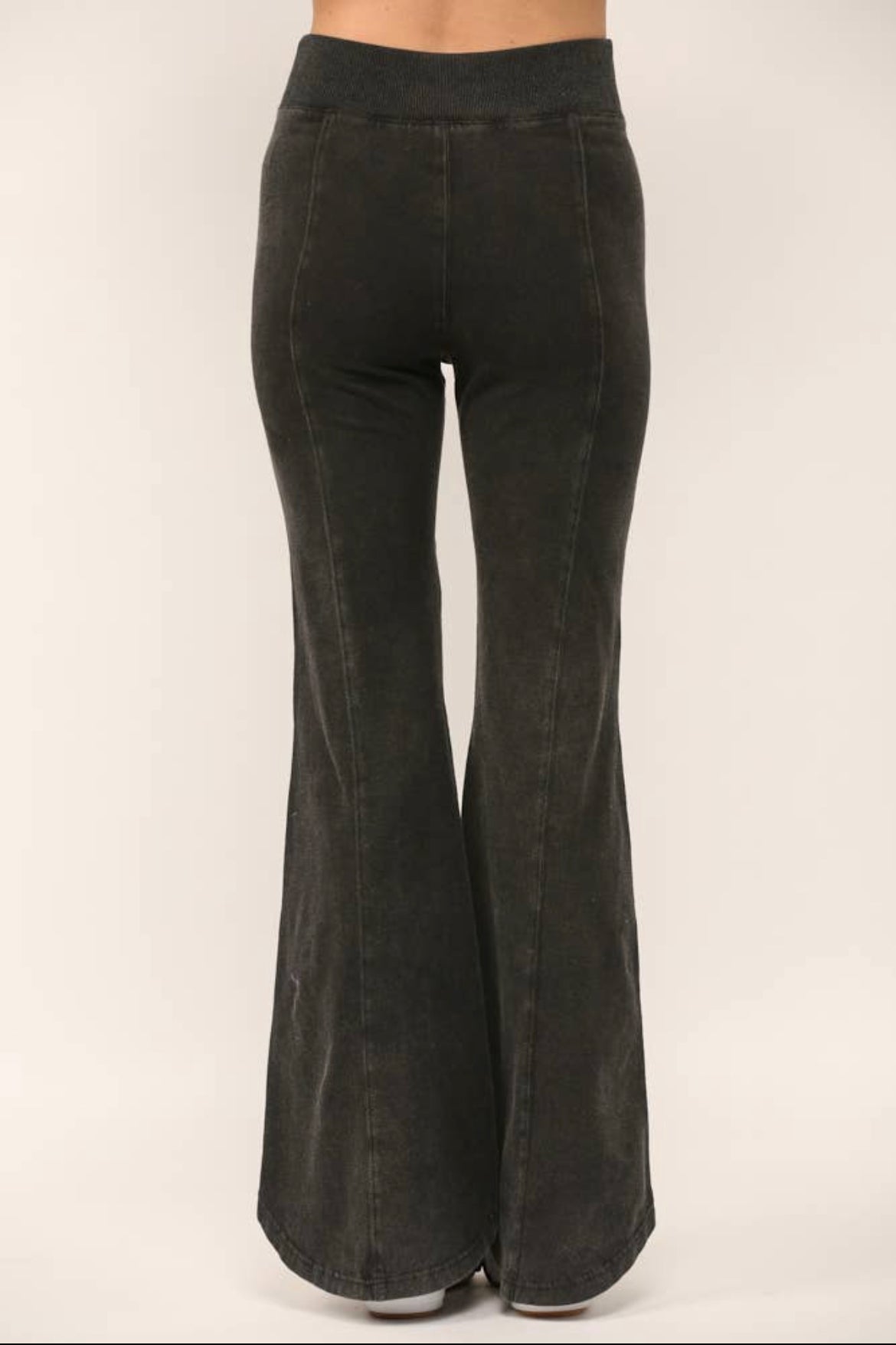Vintage Black Envelope Waist Flares