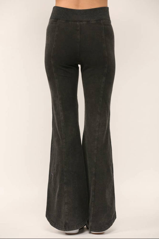 Vintage Black Envelope Waist Flares