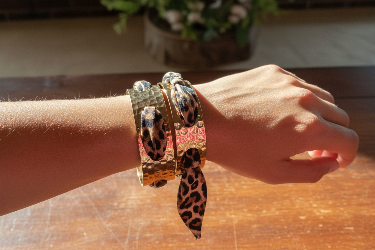 Hammered Wild Side Scarf Bangle