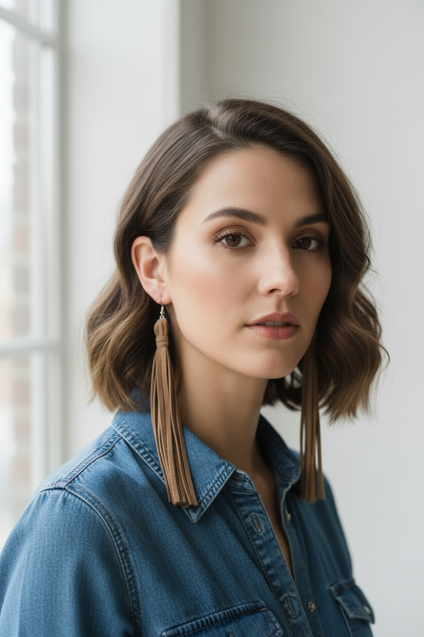 Fringed Shoulder Duster Earrings
