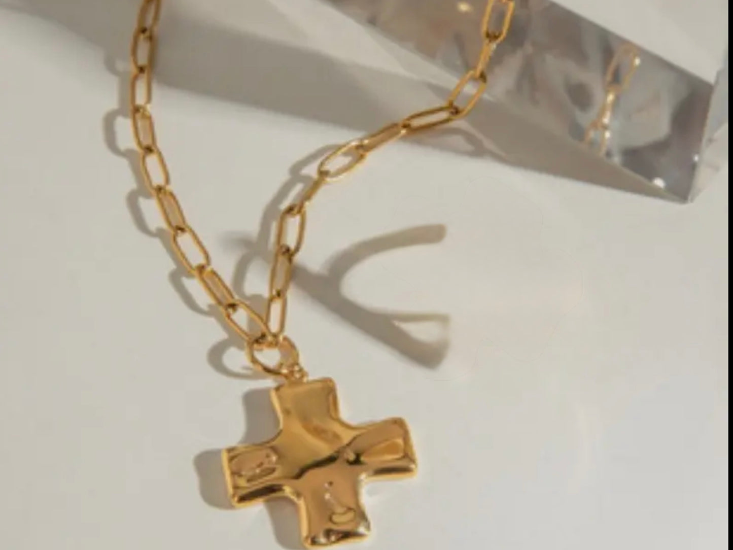 Freed 18k Dipped Cross Necklace