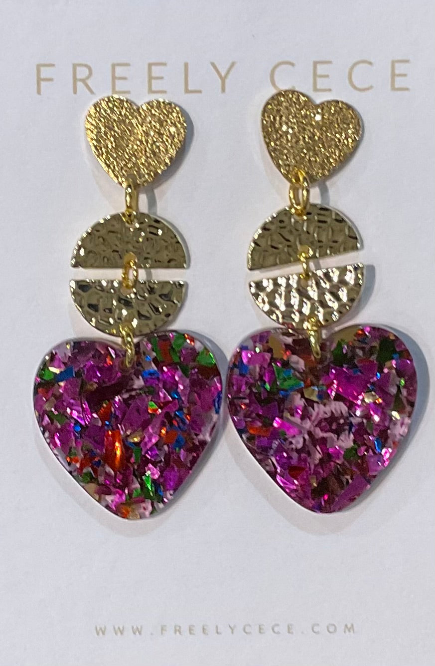 Heart Refection Earrings