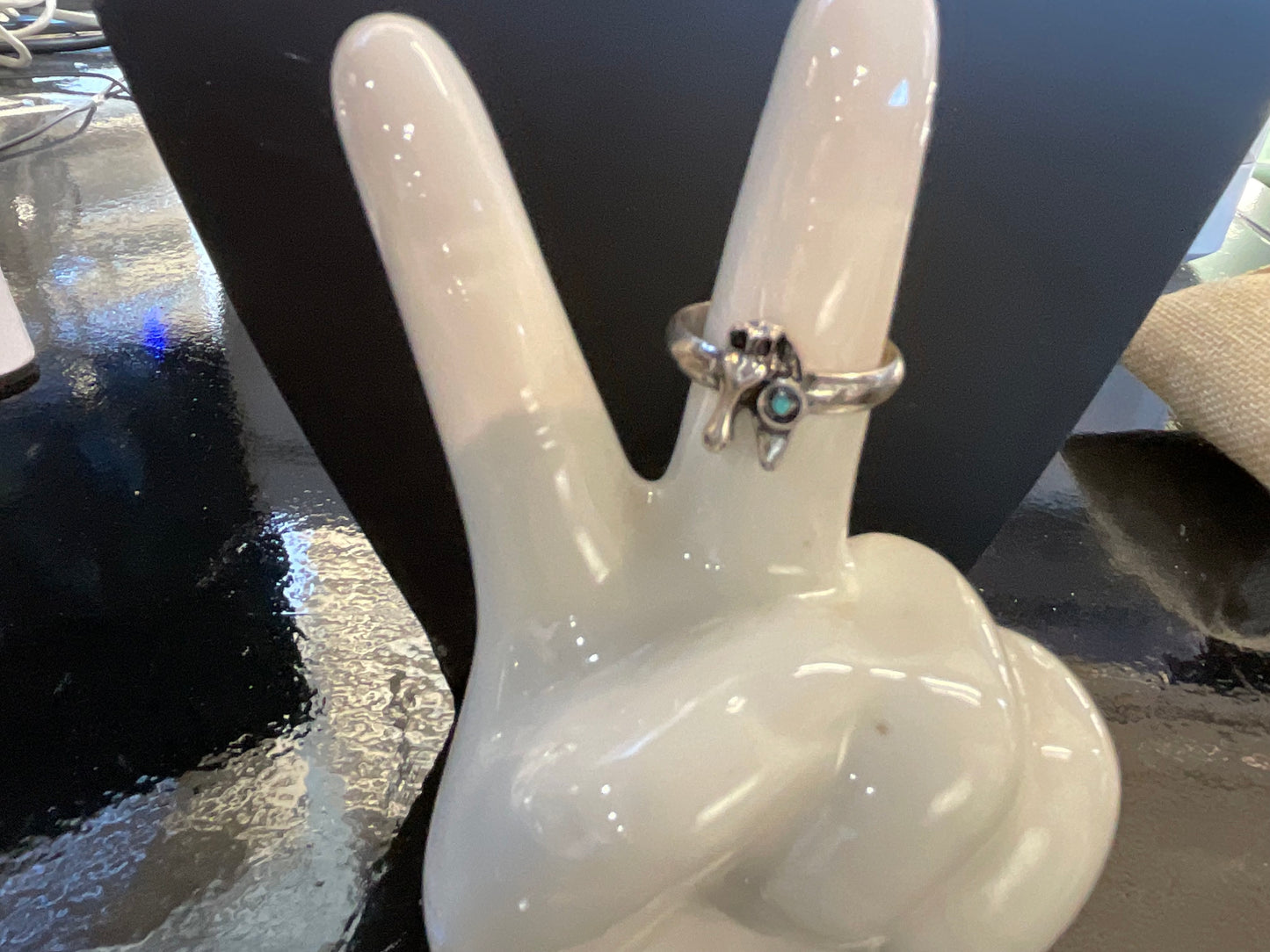 Western Pinkies Up Adjustable Ring