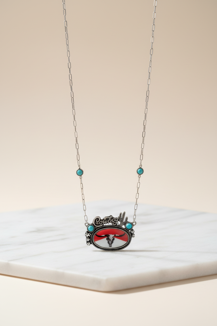 Cowboy Baby Necklace
