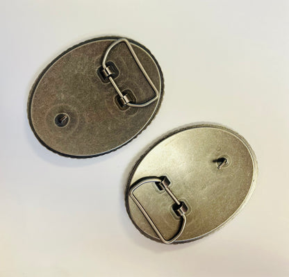 Oval Genuine Hide Buckle