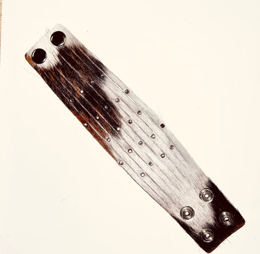 Genuine Leather/Hide Snap Bracelet