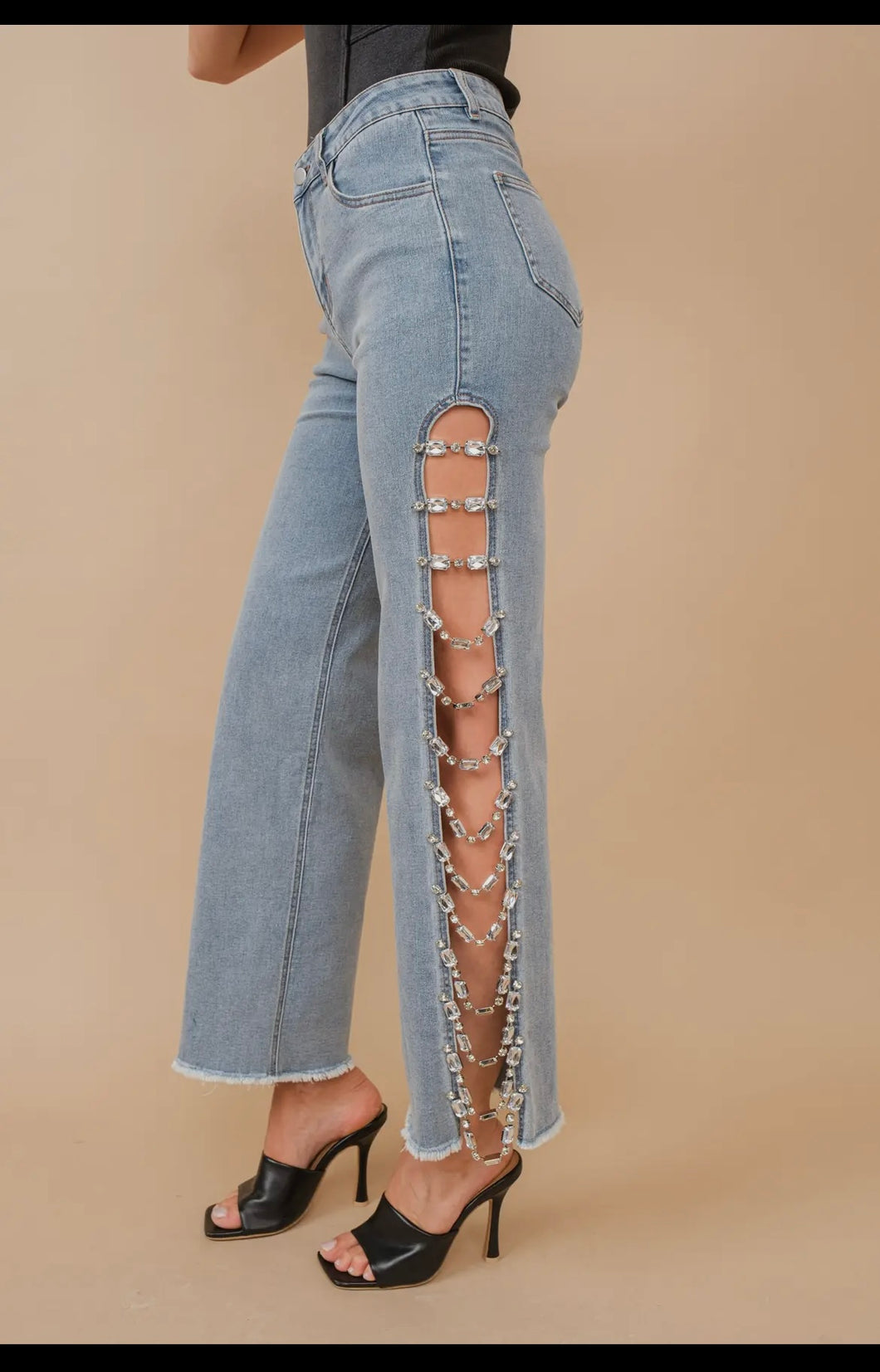 Jewel Trim Super Stretch Jeans