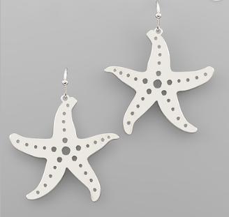 Starfish Disk Earrings