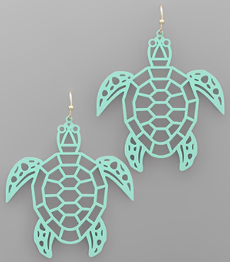 Turtle Filigree Earrings
