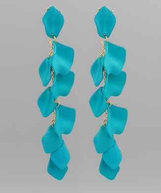 Chain & Link Petal Earrings