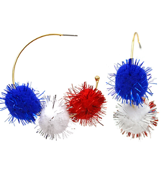 USA PomPom Hoops