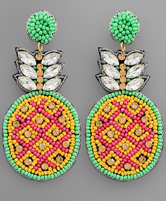 Tropical Pineapple Earrings