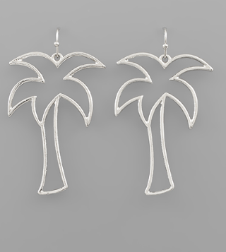 Palm Tree Frame Earrings