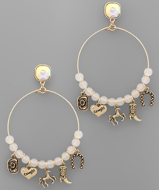 Western Charm Hoop Earrings
