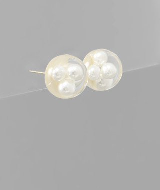 Inside Out Pearl Studs