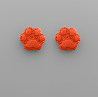 Clay Paw Studs