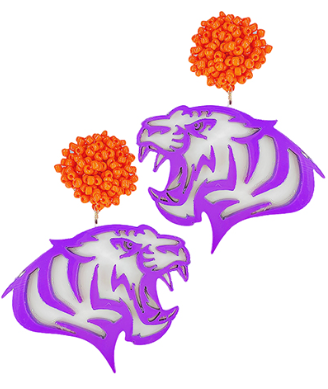 Beaded PomPom Roar Tiger