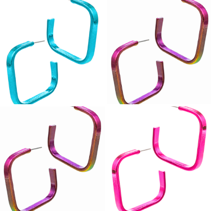 Square Electric Coated Hoops