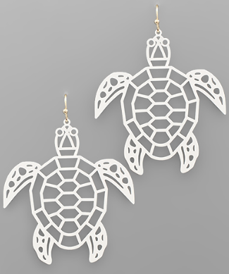 Turtle Filigree Earrings