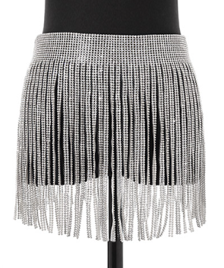 Ravishing Rhinestone Fringe Belt