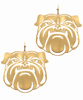 Bulldog Filigree Earrings