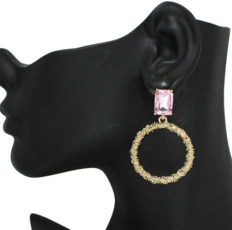 Shay Textured Hoop Earrings