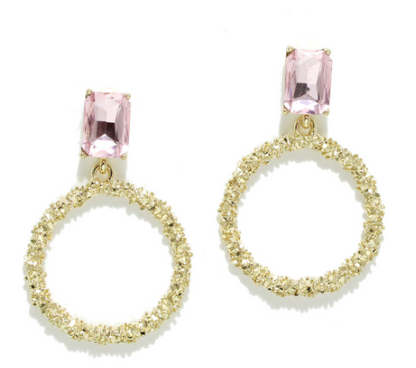 Shay Textured Hoop Earrings