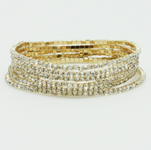 Load image into Gallery viewer, Rhinestone Bangle Set
