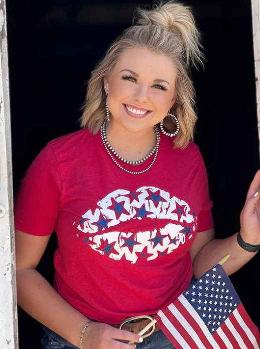 Patriotic Lips Tee