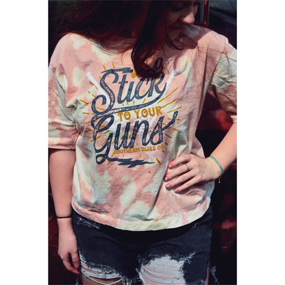 Stick to Your Guns Bleached Crop Tee