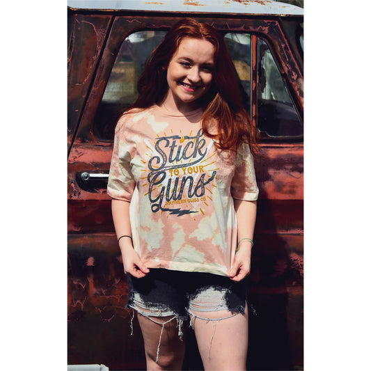 Stick to Your Guns Bleached Crop Tee