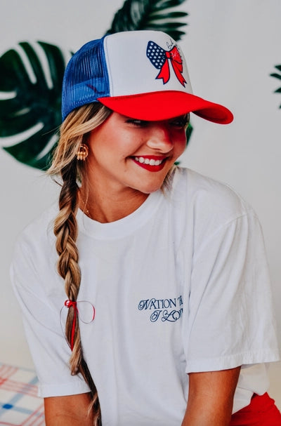 God Bless America Trucker Hat
