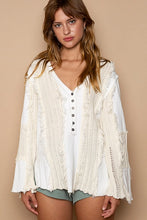 Load image into Gallery viewer, Flare Sleeve Panel Knit Top
